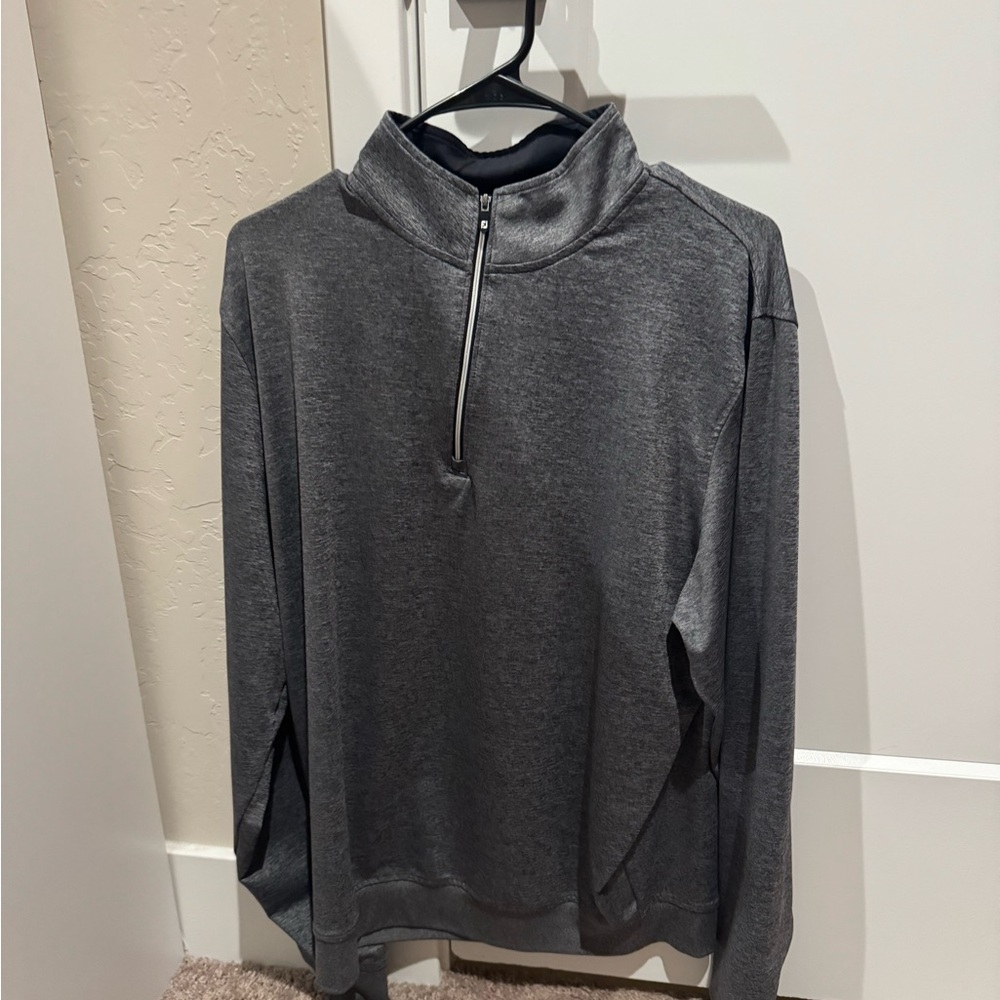 Lot of two (2) FootJoy Pullovers - Grey & Baby Blue - Medium